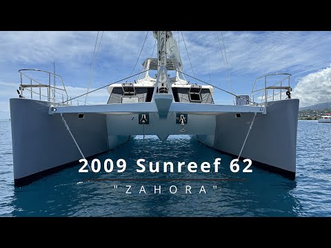 Catamaran For Sale "Zahora" a 2009 Sunreef 62 ---on site tour---