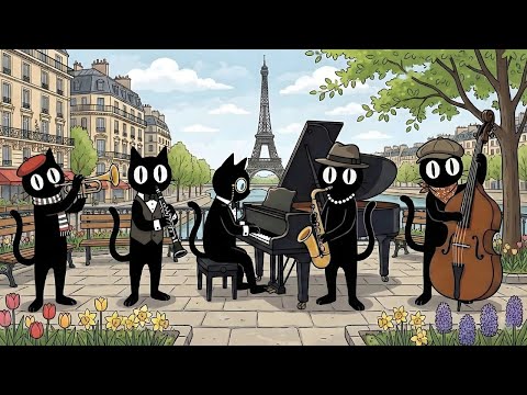Black Cats Paris Uplifting Swing Jazz : Instrumental Music for Work & Good Mood