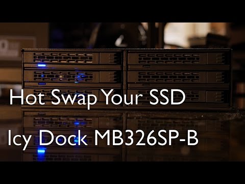 Icy Box Icy Dock 6 SSD lizdas, SATA3 (MB326SP-B) video