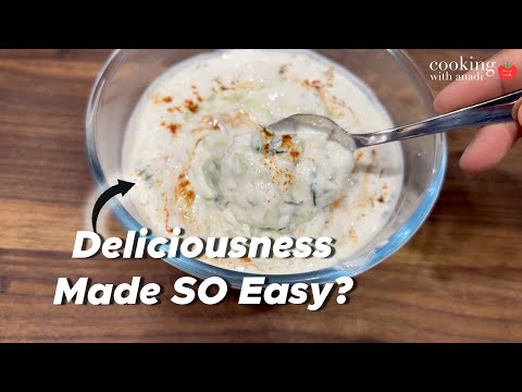 Authentic Indian Cucumber Raita in Minutes | No Food Processor Needed