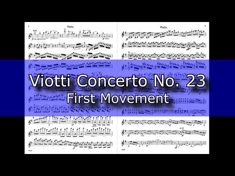 Viotti Violin Concerto No 23 in G Major First Movement