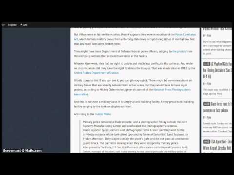 Military Police Steal Ohio Reporter's Cameras And Delete Photographs - 28