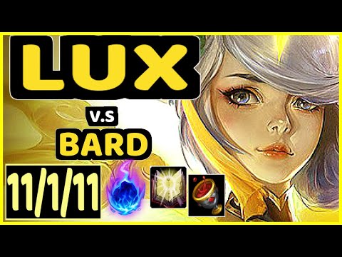 JOEY (LUX) vs BARD - 11/1/11 KDA BOTTOM SUPPORT GAMEPLAY - NA Ranked GRANDMASTER