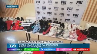 Incautación de productos falsificados