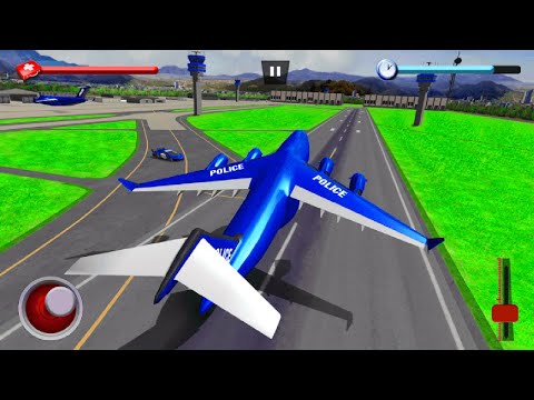 Flight Transport - US Police Robot Car Game – Police Plane Transport - Android Gameplay