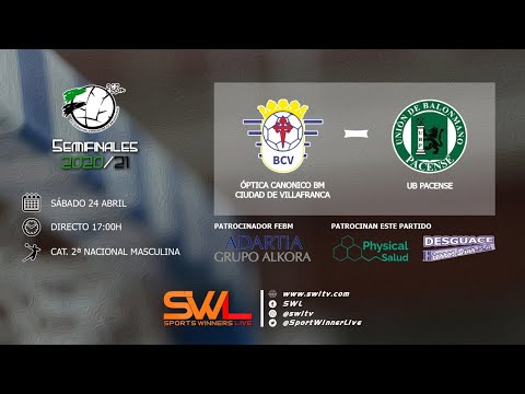 Óptica Canonico BM Ciudad de Villafranca - UB Pacense (2ª Nacional Mas) Semifinales 24/04/2021