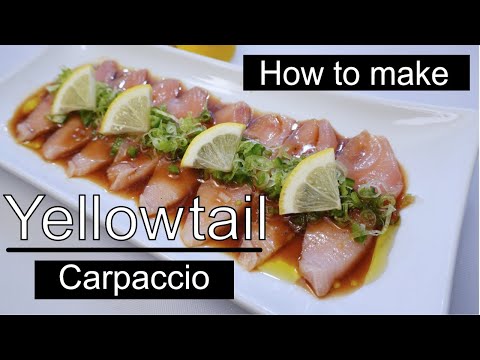 yellowtail part 3. How to make yellowtail carpaccio with jalapeno.