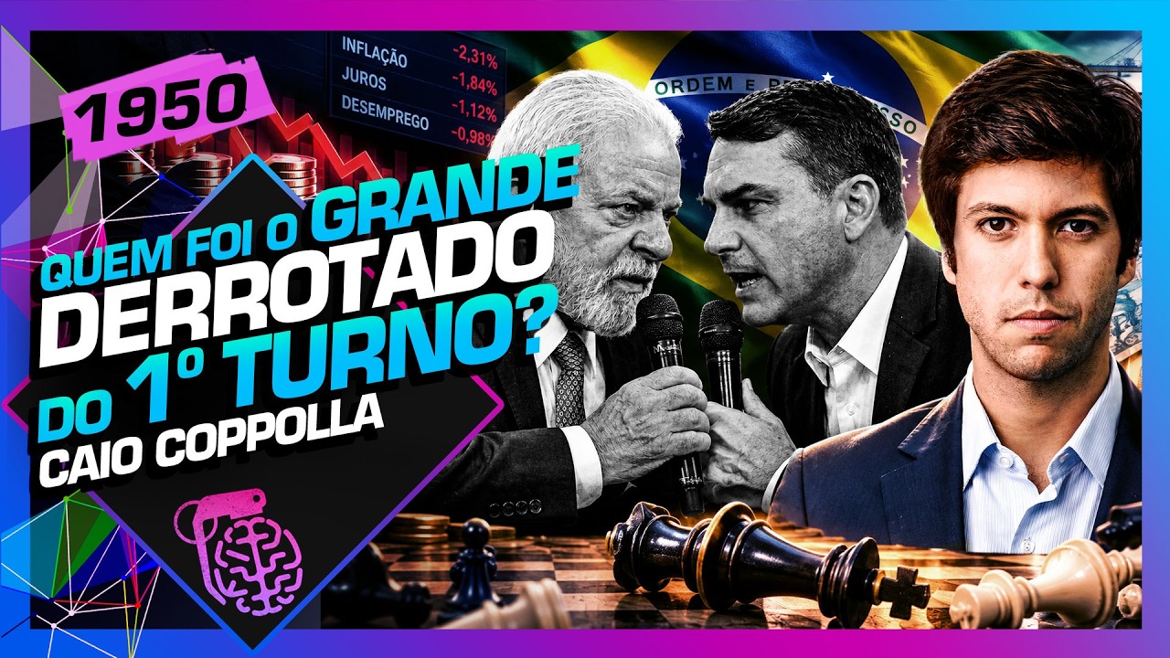 QUEM FOI O GRANDE DERROTADO DO 1º TURNO? CAIO COPOLLA - Inteligência Ltda. Podcast #1950