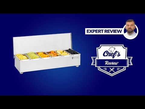 Video - Ingrediëntencontainer opzetstelling - RVS - 6 x 450 ml