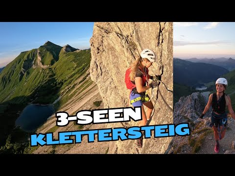 Der schönste Klettersteig mit 3-Seen-Blick I Lachenspitze Nordwand Tannheimer Tal