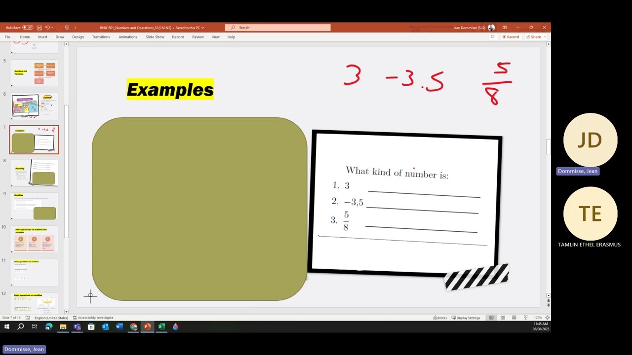 Basic Numeracy Skills BNU1501
