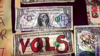 The writing on the wall~ The Almighty....Dollar.Jesus loves you. The LOVE of $$ is the root ...