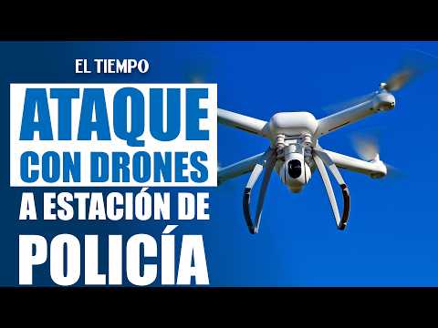 Ataque con drones destruyó estación de Policía en Bolívar: cuatro uniformados resultaron heridos