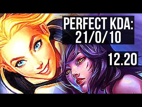 LUX vs AHRI (MID) | 21/0/10, Legendary, 2.3M mastery | EUW Diamond | 12.20