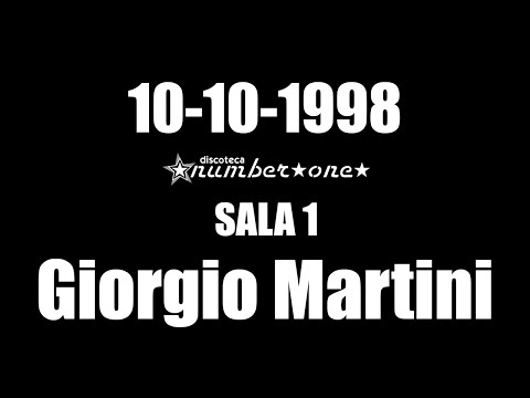 GIORGIO MARTINI 10/10/1998 @ Sala 1 Number One