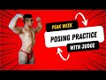 Peak week l WNBF VANCOUVER l Posing practice with a WNBF Judge/Coach