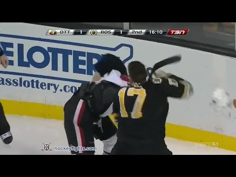 Mark Borowiecki vs Milan Lucic Dec 13, 2014