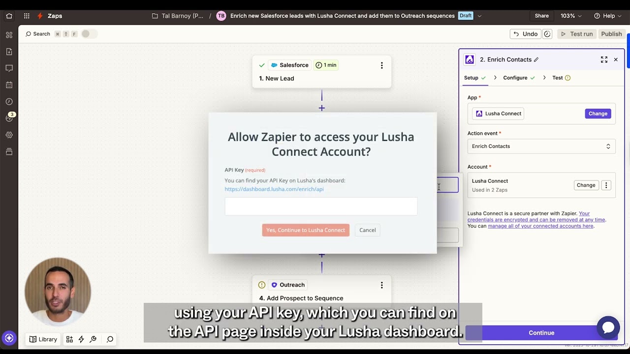 Salesforce lead enrichment to Outreach video thumbnail