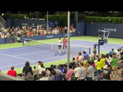 2023 U.S. Open, Day 1, Match Pt, Giovanni Mpetshi Perricard vs Thiago Monteiro, Qualifiers, 3 Sets