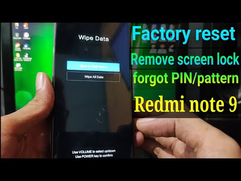 Factory/Hard Reset Redmi Note 9