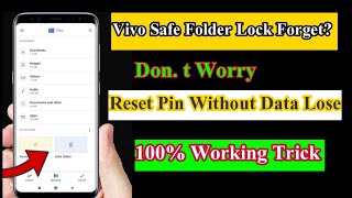 Vivo safe Folder Password Forgot | Vivo safe folder password kesy kholen 2022