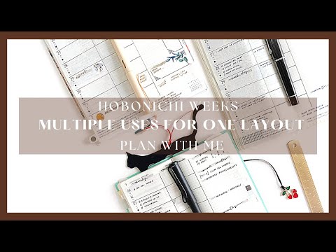 Functional Hobonichi Weeks plan with me | 3 ways to use 1 layout | paperjoyph