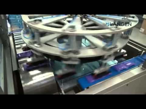 Langenpac VENTO Cartoner for Flow Wrapped Chocolate