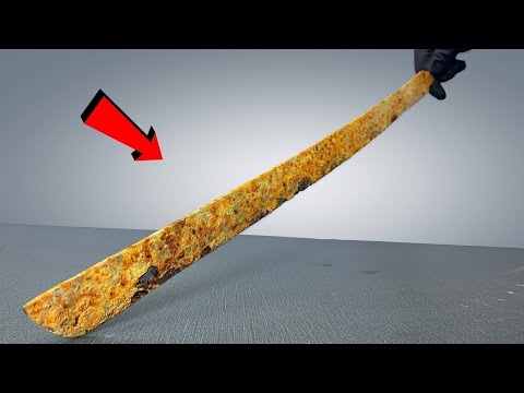 Antique Rusty Japanese Katana Sword Restoration