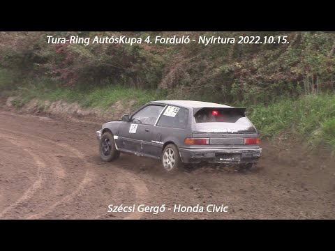 Szécsi Gergő - Honda Civic Tura-Ring AutósKupa 4. Forduló - Nyírtura 2022.10.15.