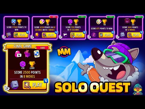 MOUNTAIN TRAIL FULL SOLO QUEST🔥 WIN x6 SOLO & CONQUER THE PEAK #matchmasters