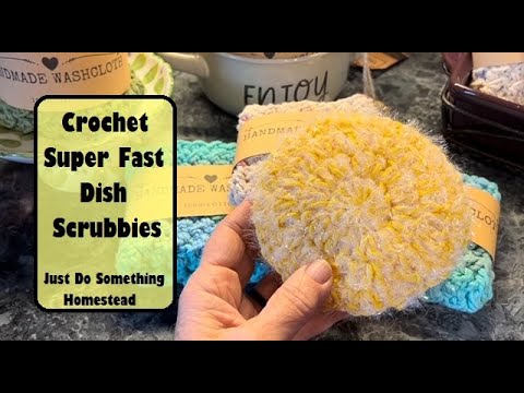 Crochet Super FAST Dish Scrubbies!