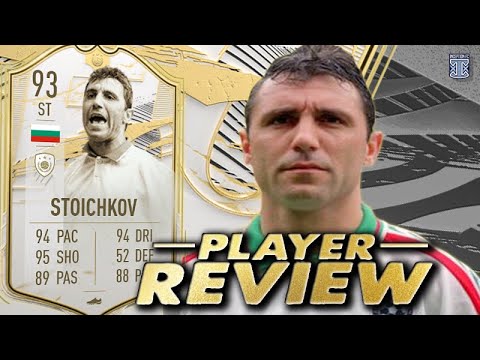 IS HE WORTH UNLOCKING?!🤔 93 ICON SWAPS PRIME ICON MOMENTS STOICHKOV REVIEW! FIFA 21 ULTIMATE TEAM