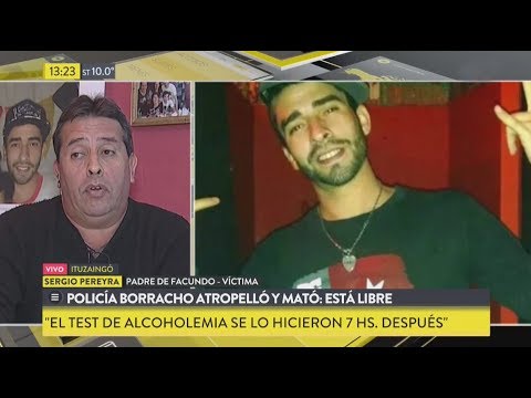 Policía borracho atropelló y mató: Está libre