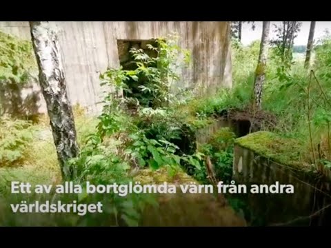 BORTGLÖMD BUNKER nära LISTERBY - Ronneby - 200622 (militära rester från andra världskriget)