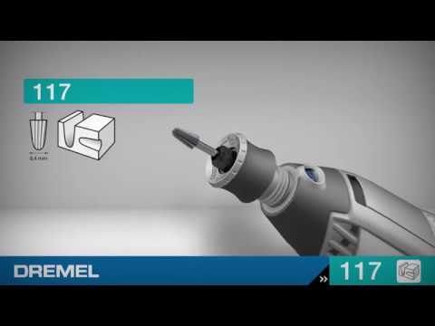 Dremel Bosch 117 HSS freza, D=6,4 mm, 2 vnt. video