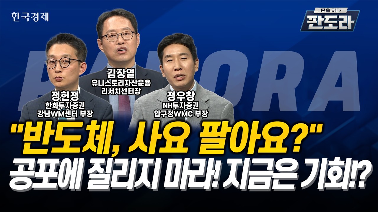 [#판도라] "반도체, 사요 팔아요?"…공포에 질리지 마라! 지금은 기회!? l 김장열 l 정헌정 l 정우창