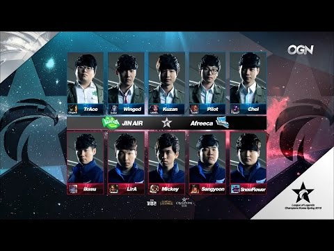 JAG vs AFS Game 1 Highlights - JIN AIR GREENWINGS vs AFREECA FREECS - LCK Week 12 - SPRING 2016