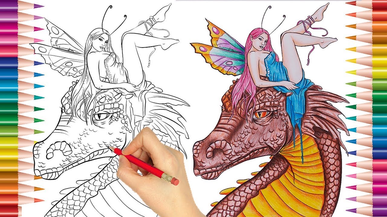 Watch Now Dragão e Fada - Desenhos para imprimir e pintar, desenhos para crianças, desenho infantil Dragão e Fada - Desenhos para imprimir e pintar, desenhos para crianças, desenho infantil