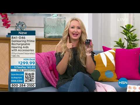 GoHearing Prime Rechargeable Hearing Aids with Accessori...