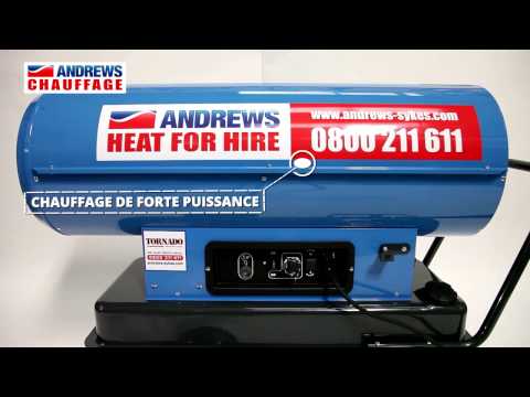 Appareil de chauffage au fioul direct tornado pour le chauffage de surfaces jusqu'à 2500m³ - en location_1