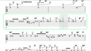 ALBERT KING ● Driving Wheel [ Isolated Guitar 1 + TAB ]