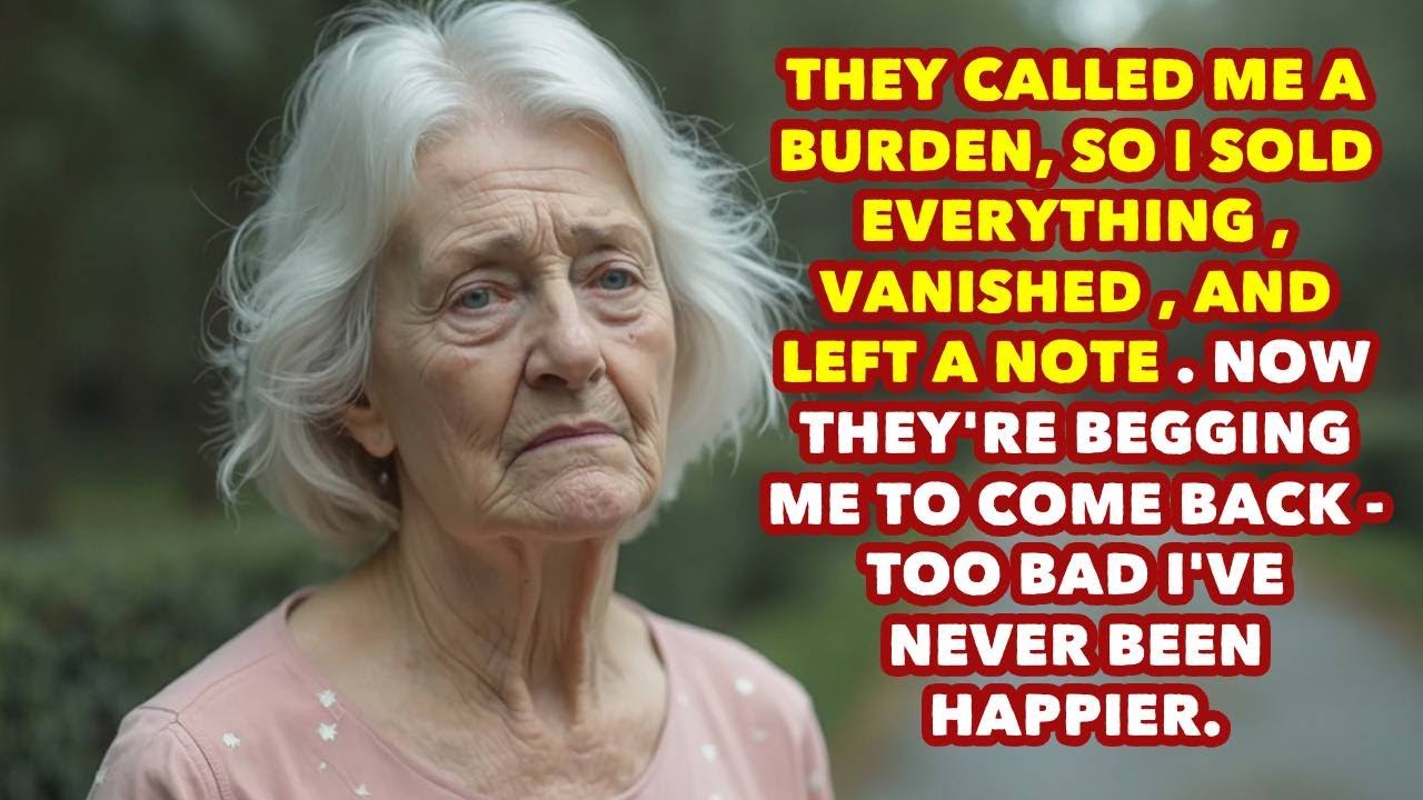 My Family Called Me a Burden — So I Quietly Sold Everything and Left a Note