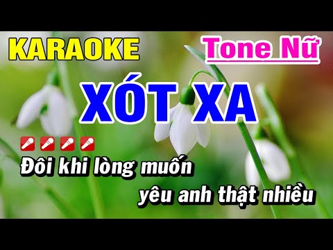 Karaoke Xót Xa Nhạc Sống Tone Nữ | Hoài Phong Organ