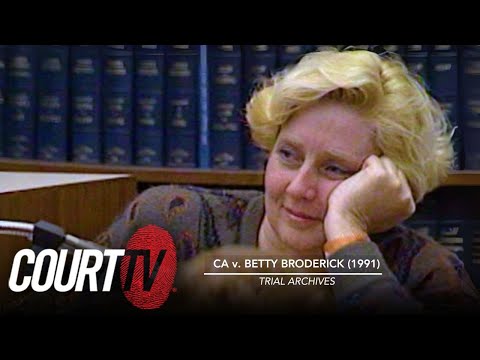 Betty Testifies [Part 1] CA v. BRODERICK (1991) | Court TV Trial Archive