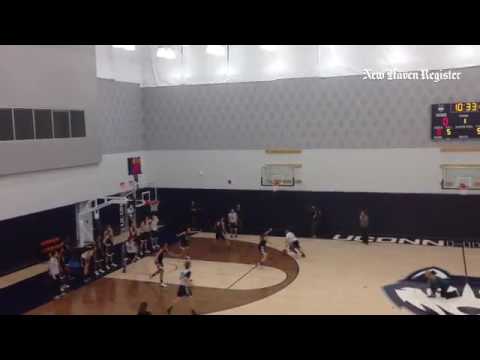 Freshmen Kia Nurse & Gabby Williams team with Kiah Stokes and Saniya Chong on defensive drill at UCo
