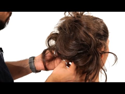 How to Do a Ponytail into a Messy Updo | Salon Hair...
