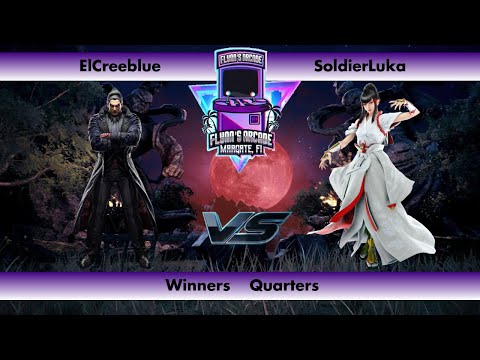 Flynn's Arcade 082 Winners Quarters - ElCreeblue (Kazuya) Vs SoldierLuka (Kazumi) Tekken 7 Tourney