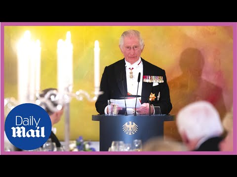 King Charles III speaks German and makes crowd laugh during speech