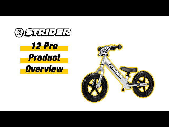 Видео Беговел Strider 12 Pro (Silver)