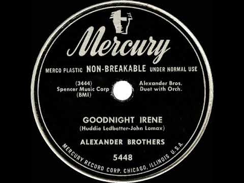 1950 Alexander Brothers - Goodnight Irene